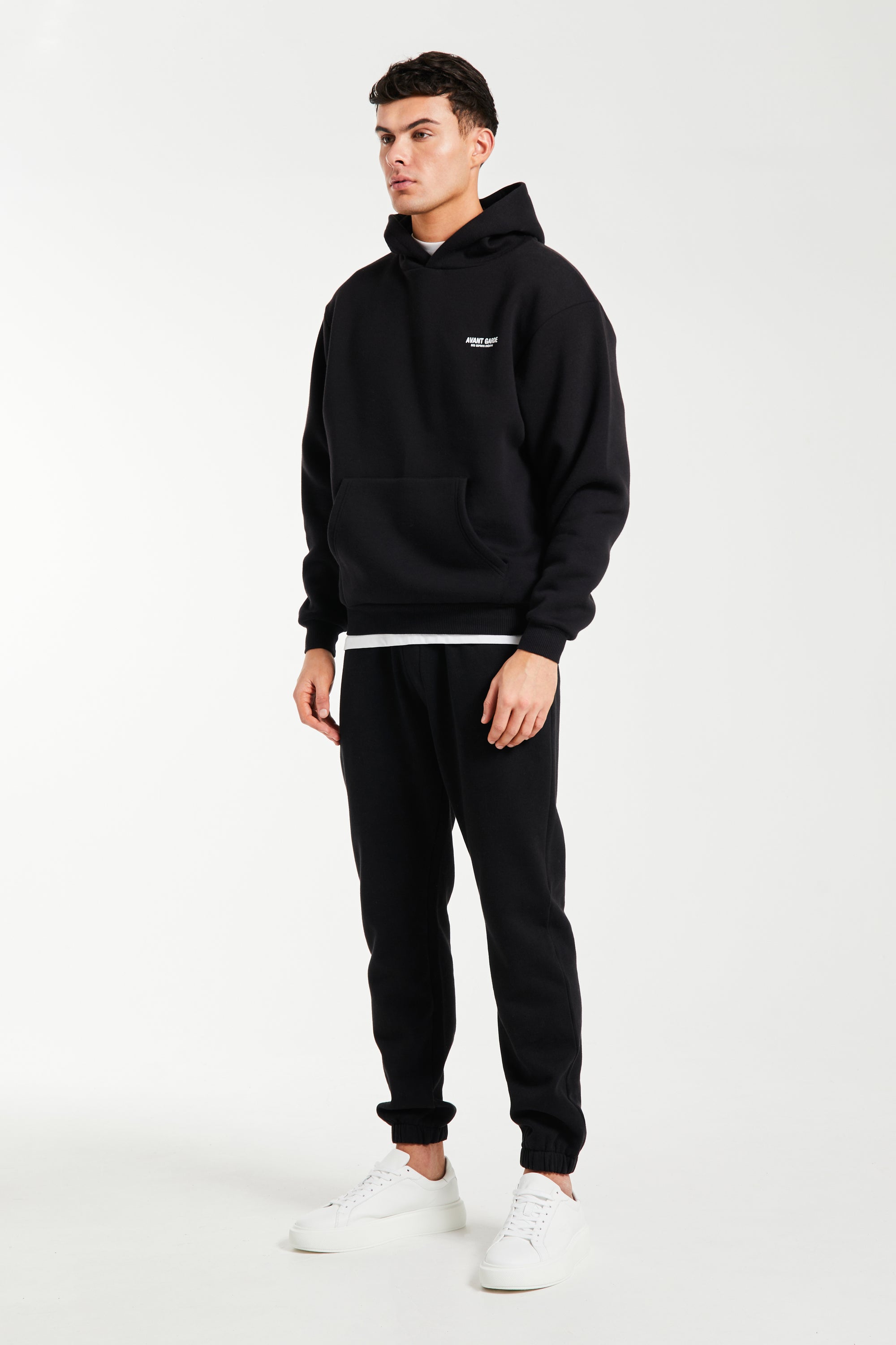 Mens full tracksuit in black