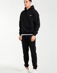 Mens full tracksuit in black