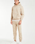 Taupe mens full tracksuit