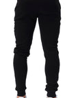 Back of mens black joggers