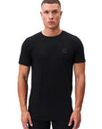 Sawton Three Pack T-Shirts in Black/White/Grey Marl