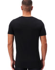 Sawton Three Pack T-Shirts in Black/White/Grey Marl