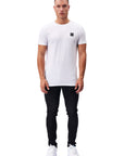 Sawton Three Pack T-Shirts in Black/White/Grey Marl