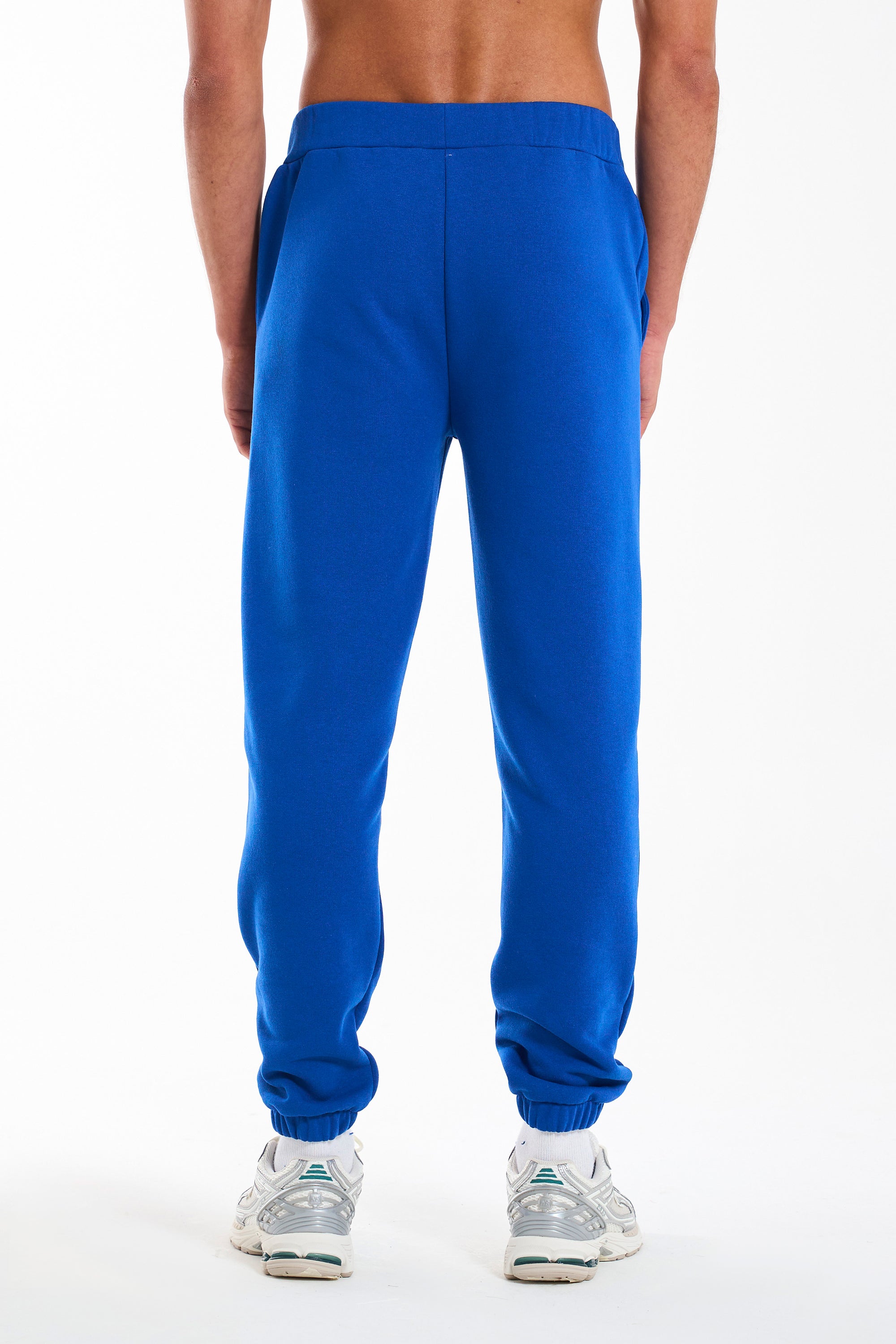 Back of Creatives royal blue joggers