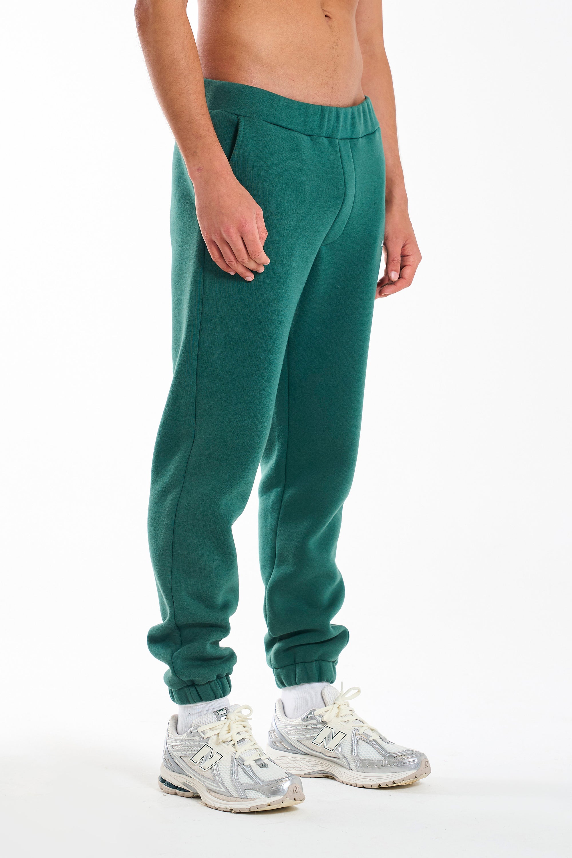 plain green joggers