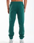 Back of emerald green joggers