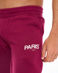 Parisien Jogger in Burgundy