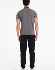 Vannes Polo T-Shirt in Charcoal Marl