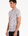Grid T-Shirt in Ecru Camo