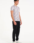 Grid T-Shirt in Ecru Camo