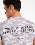 Grid T-Shirt in Ecru Camo