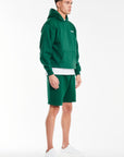 mens hoodies with logo in dark green
