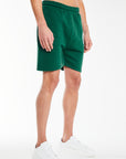 side profle of co ord sets for men in dark green