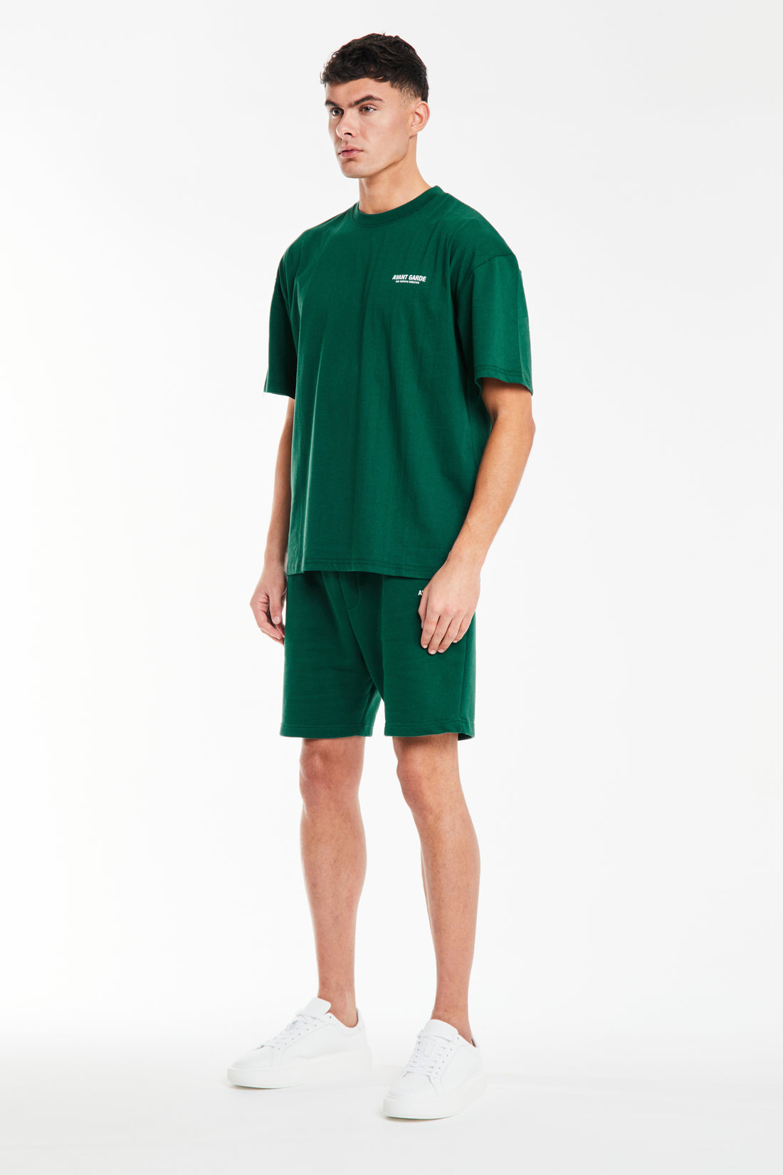 'creatives' jersey shorts in emerald