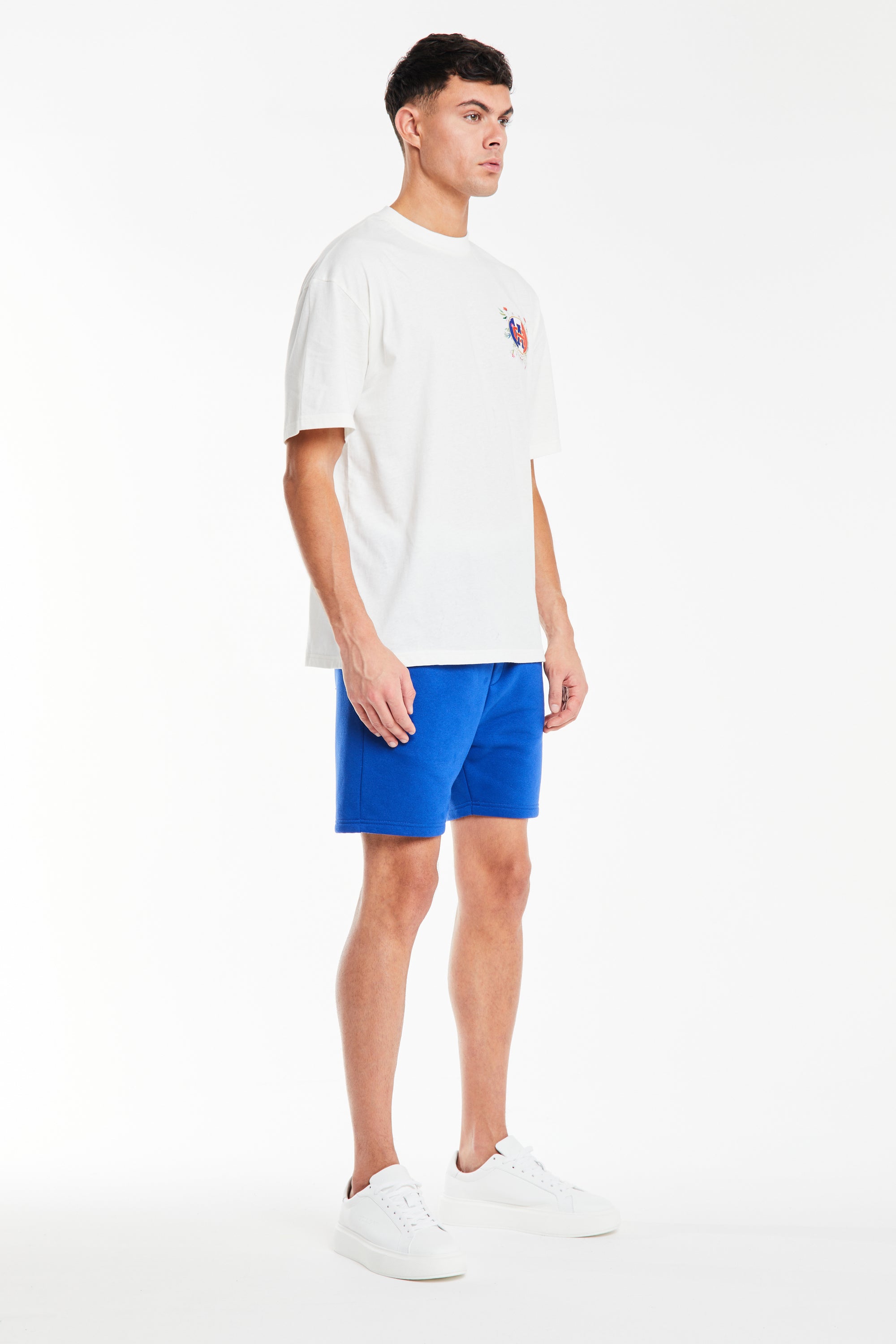 royal blue men's jersey shorts in sale