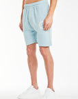 Mens twin shorts sets in blue with 'Avant Garde' logo