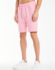 men's jersey shorts in bubblegum pink