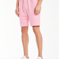men's jersey shorts in bubblegum pink