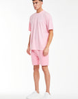 bubblegum pink mens jersey shorts