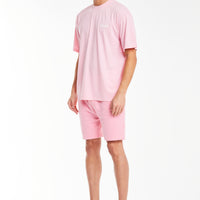 bubblegum pink mens jersey shorts