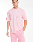 'creatives' jersey shorts sale in light pink