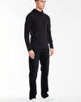 side profile of plain hoodie sale in black