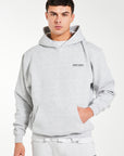 Hoodie detail of mens full tracksuit