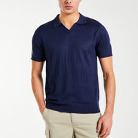men's utility shorts in beige style with navy polo