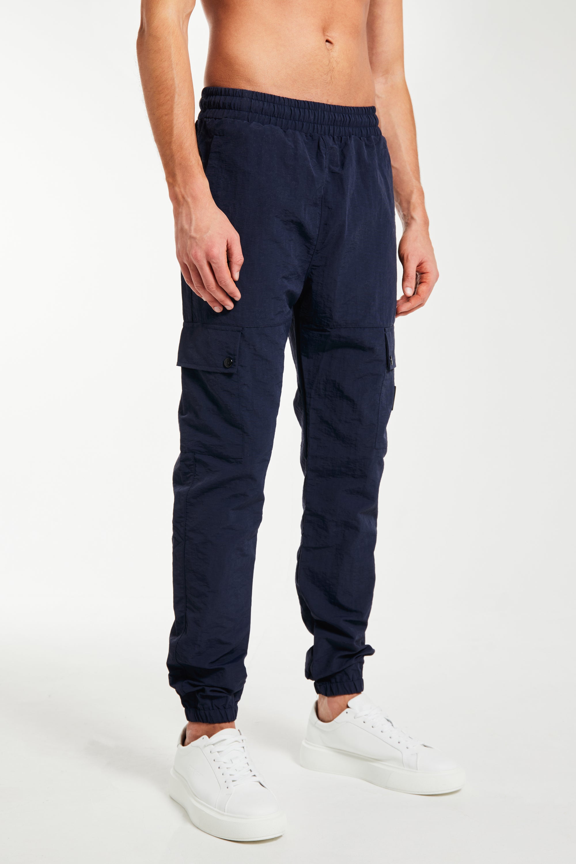 &#39;Port&#39; cargo trousers for men in dark blue