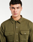 Men's overshirt in military green