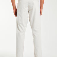 back profile of cheap men's chinos