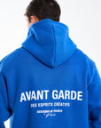 Back logo on mens royal blue full tracksuit