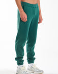 plain green joggers