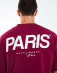 Parisien T-Shirt in Burgundy