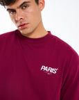 Parisien T-Shirt in Burgundy