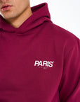 Parisien Hoodie in Burgundy