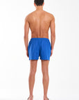 Script Swim Short in Royal Blue