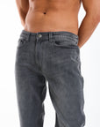 Harlow Straight Jeans in Grey