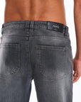 Harlow Straight Jeans in Grey