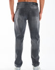 Harlow Straight Jeans in Grey