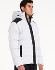 Alps Puffer Jacket in Frost Grey side profile