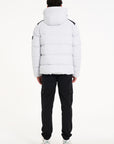 Back of mens grey puffer jacket (Sale)