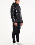 Mens black bubble coat