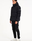 Mens black bubble coat