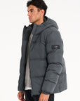 Mens puffer jacket (charcoal)