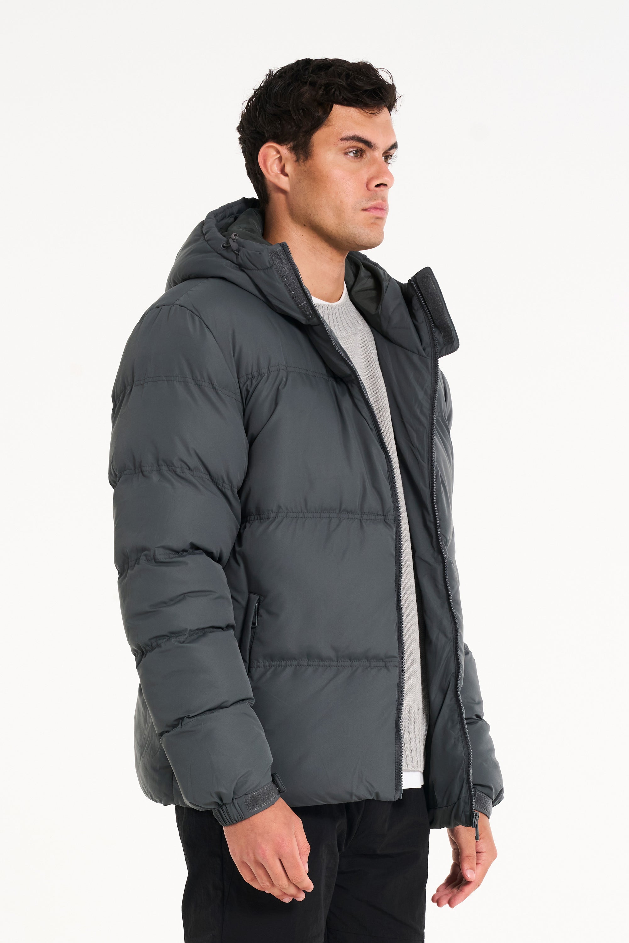 Mens grey puffer jacket 