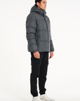 Mens dark grey puffer jacket