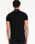 Orleans Polo T-Shirt in Black