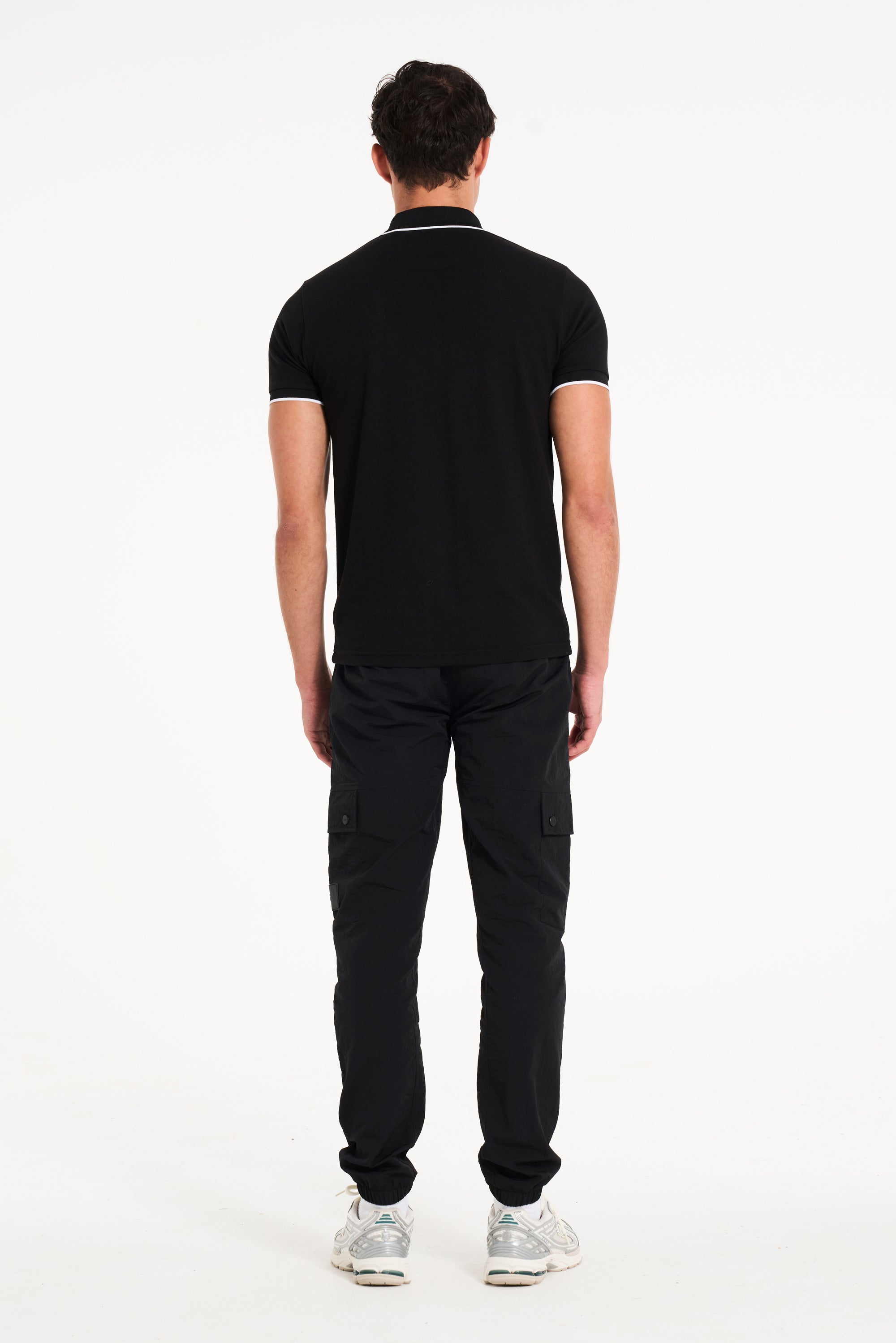 Orleans Polo T-Shirt in Black