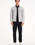 Stelth Overshirt in Ice Grey